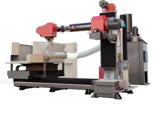  Машина обдирочно-шлифовальная с подвижным столом с ЧПУ 